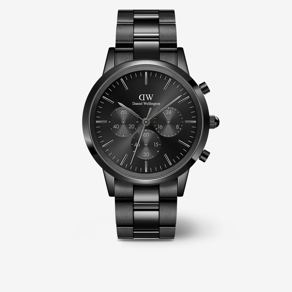 Daniel Wellington ブラック クロノグラフ Iconic Chronograph Watches Collection | DW US