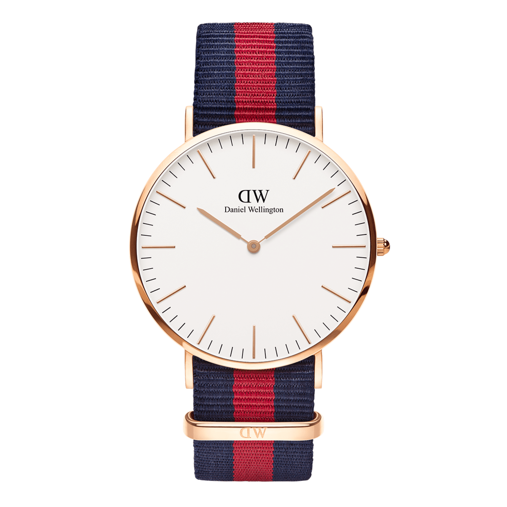 Oxford - Men's watch in rose gold with NATO band 40mm | DW
