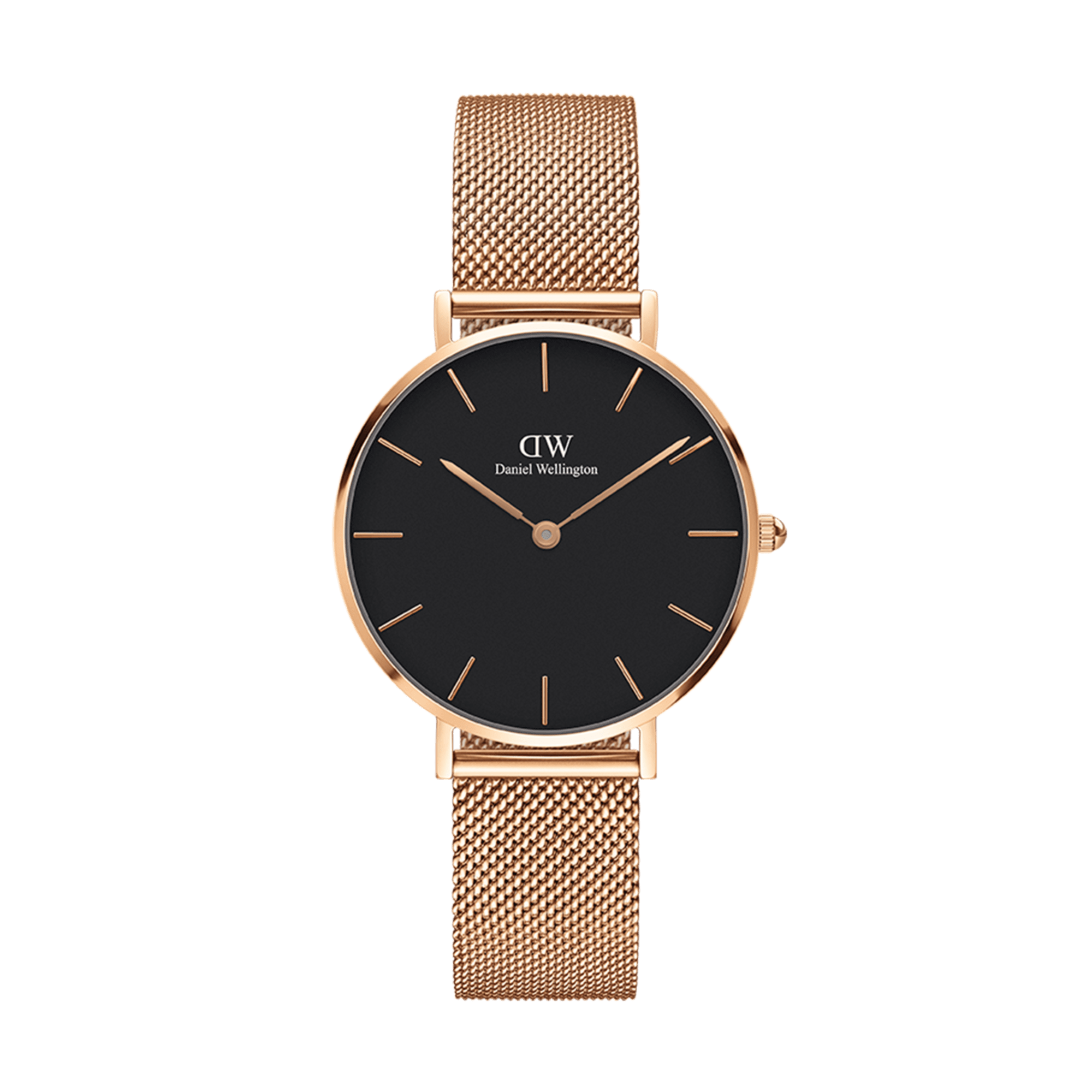 Daniel wellington black and rose gold fashion