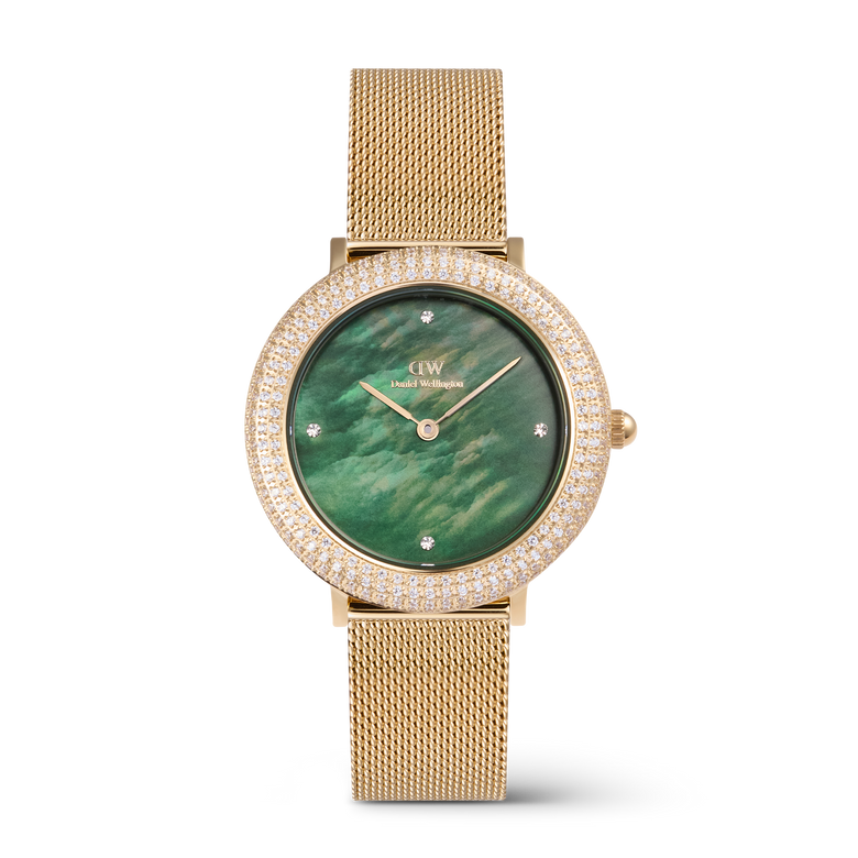 Crystalline Bezel Evergold Green