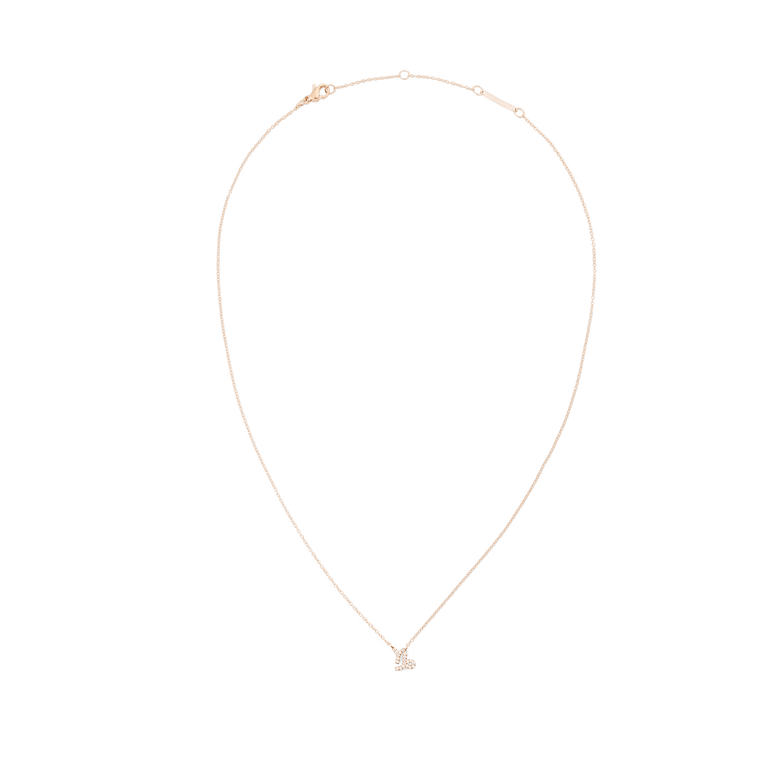 Crystal Zodiac Chain Necklace Rose Gold