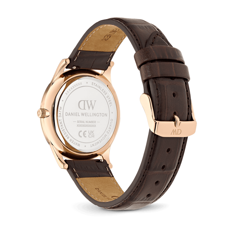 Pathfinder Brown-Croc Frost-White Rose Gold
