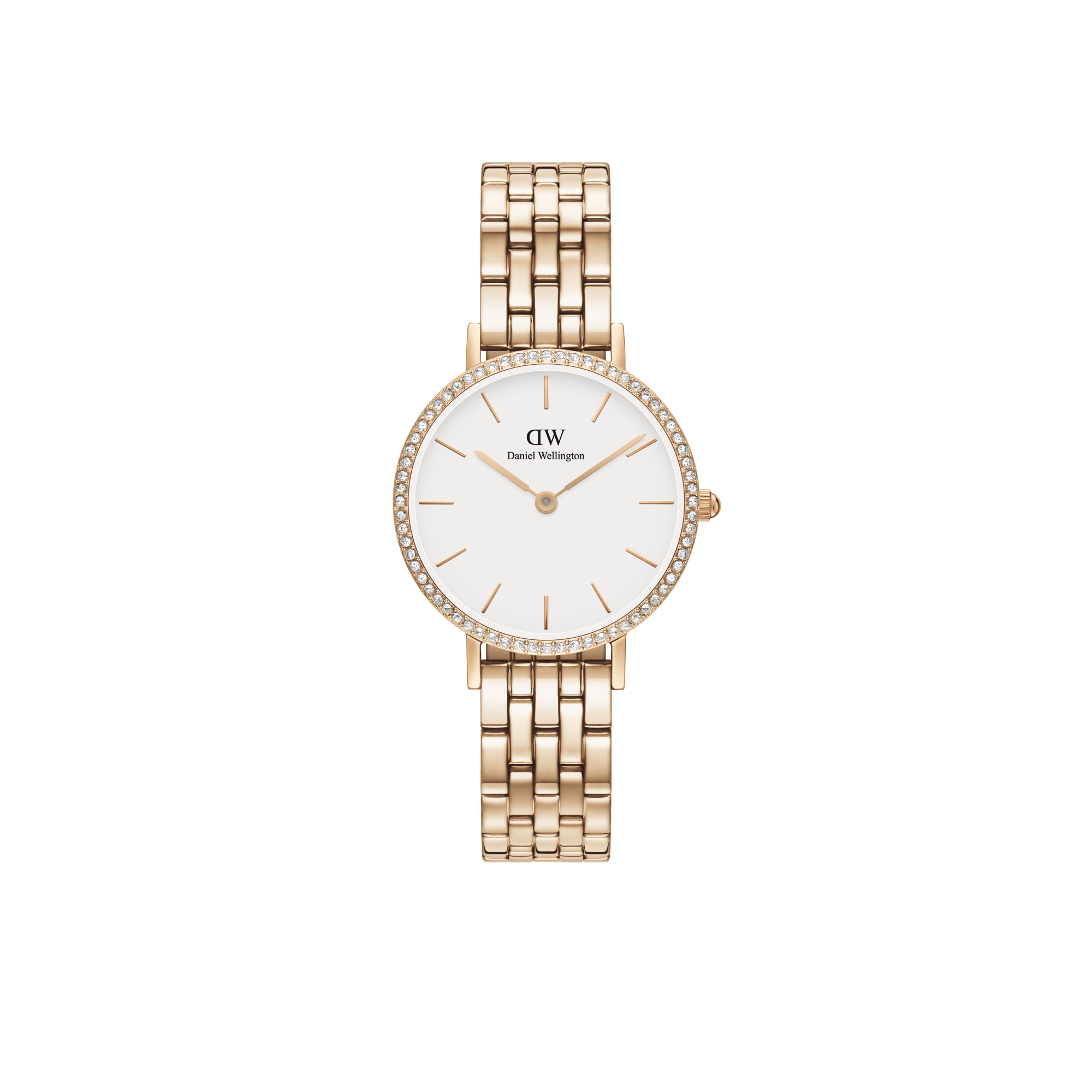 DanielWellington 腕時計 26mm Petite Bezel white dial watch - with rose gold strap | DW