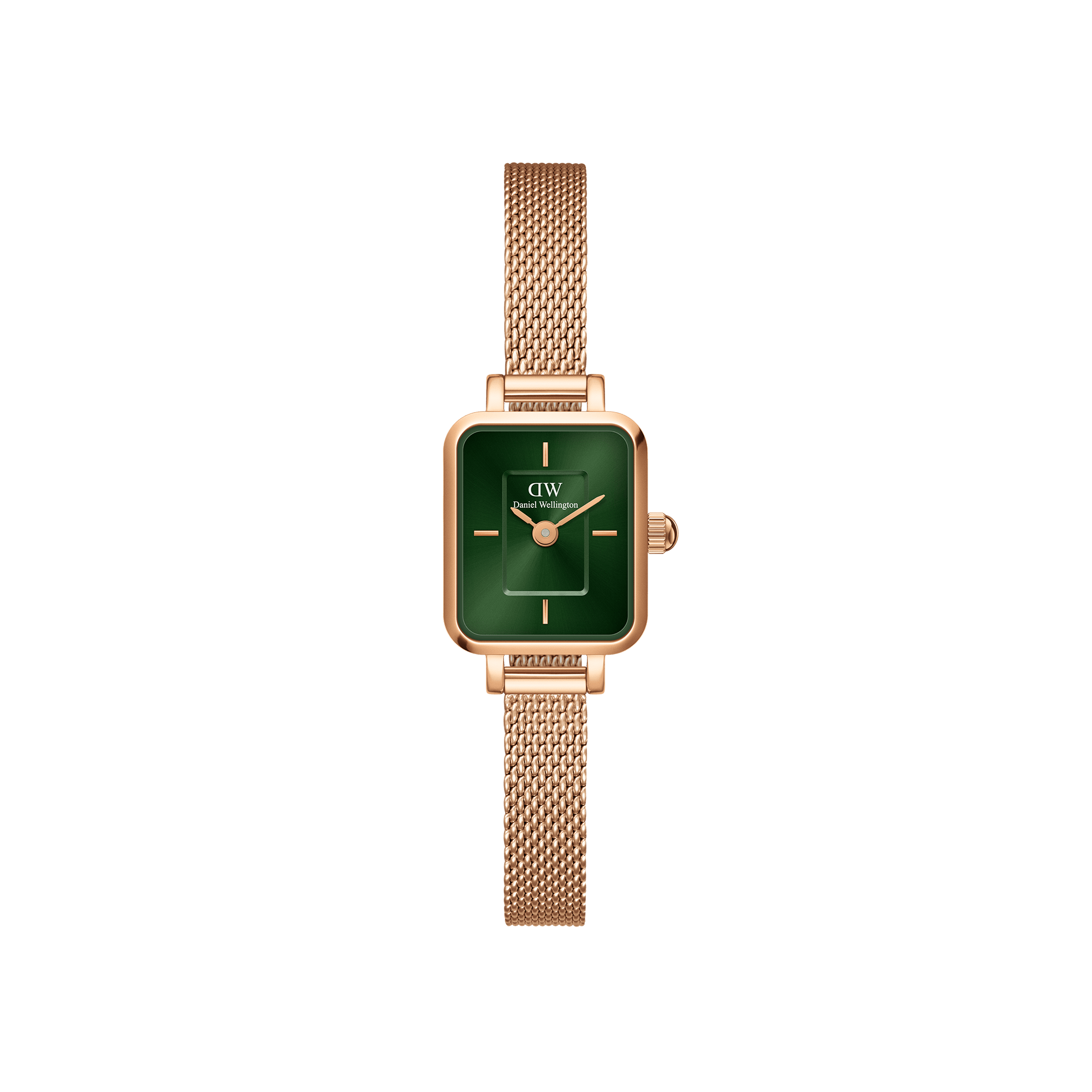 Quadro mini-emerald square dial watch for women | DW Quadro mini-emerald square dial watch for women | DW