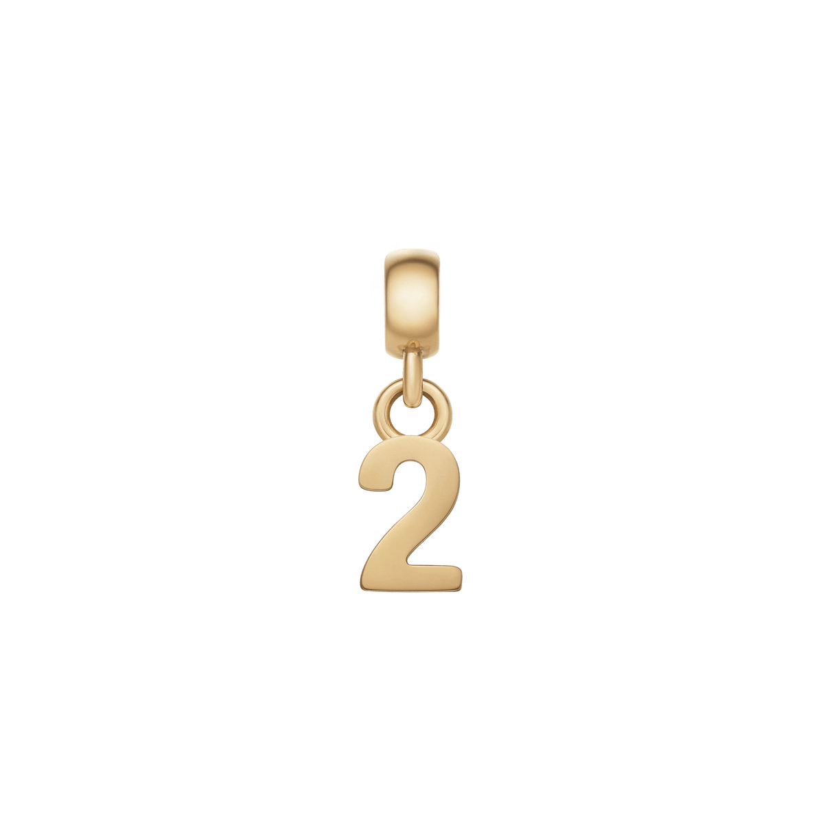 Number Charm Gold