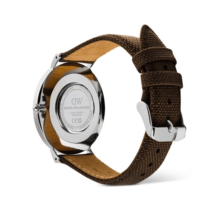 Classic Brown Canvas Silver
