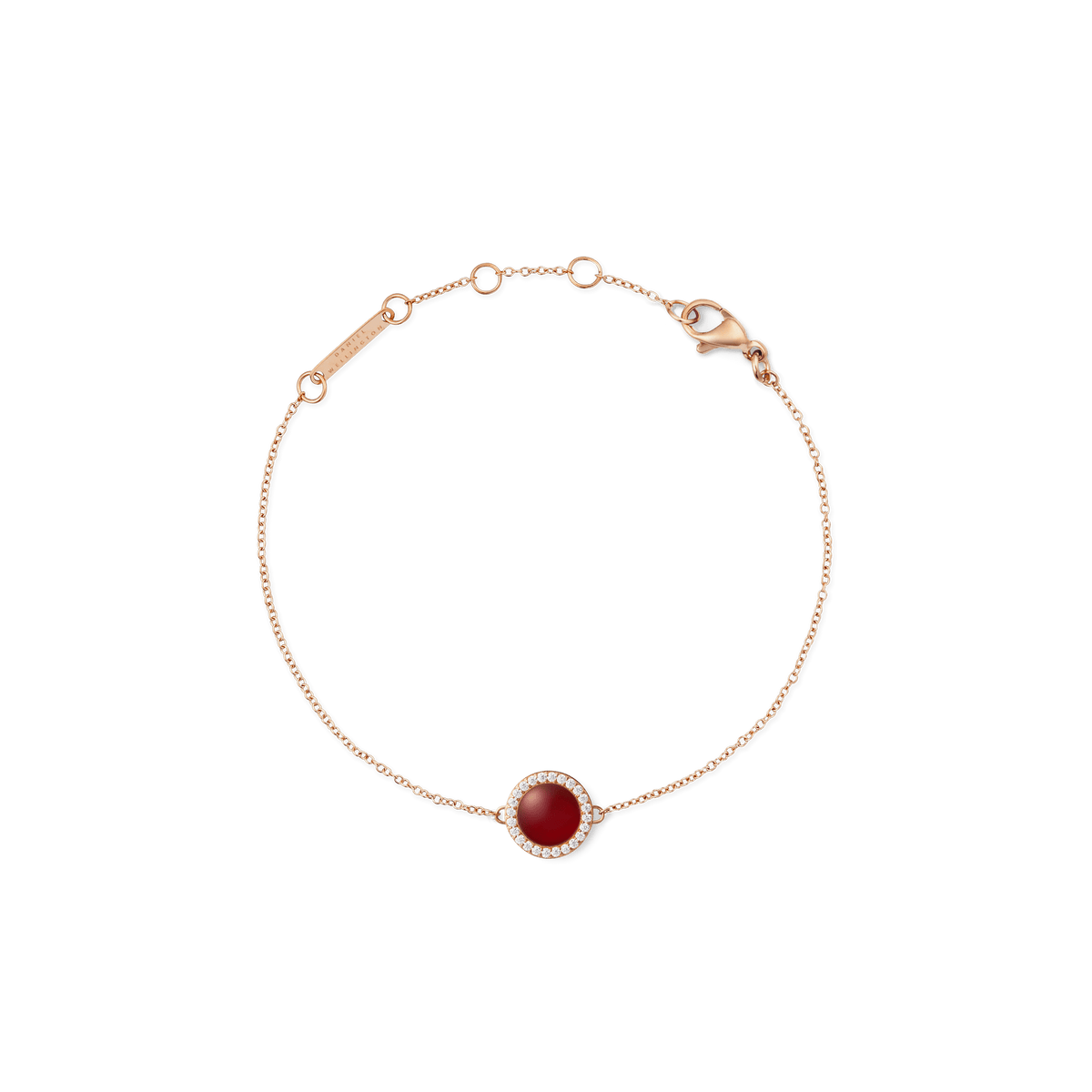 Audrey Bracelet Red Agathe Rose Gold