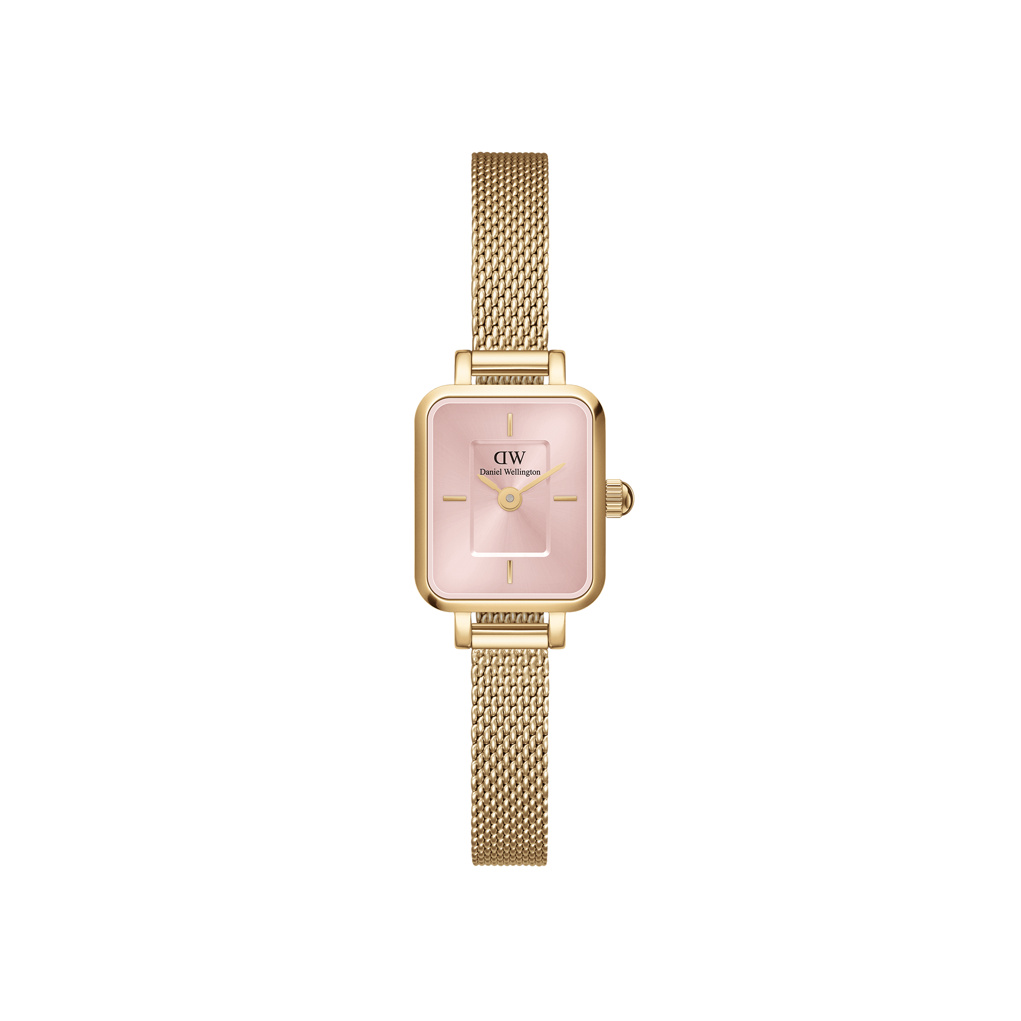 Quadro mini-blush square dial watch for women | DW Quadro mini-blush square dial watch for women | DW