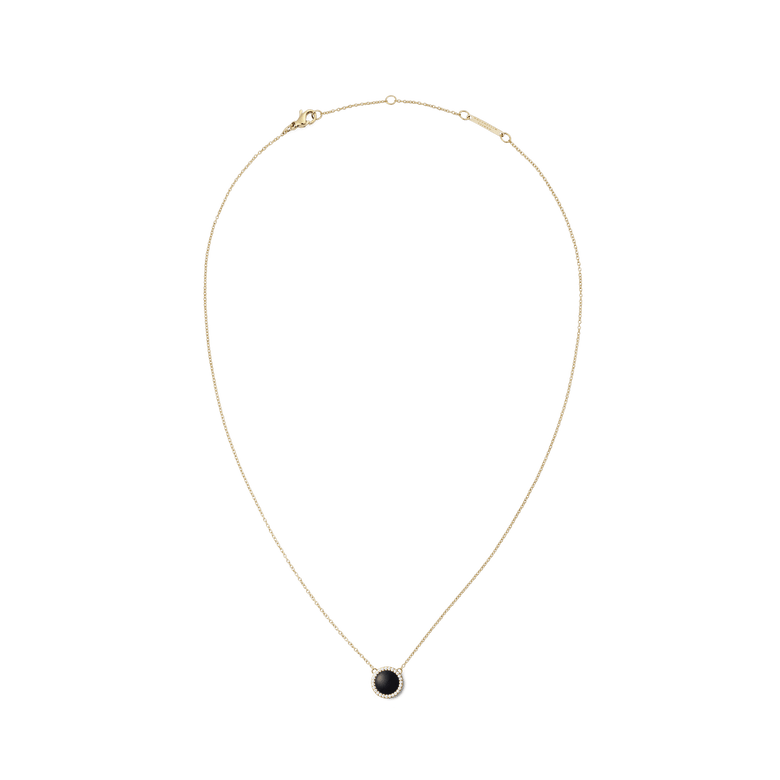 Audrey Necklace Black Agathe Gold