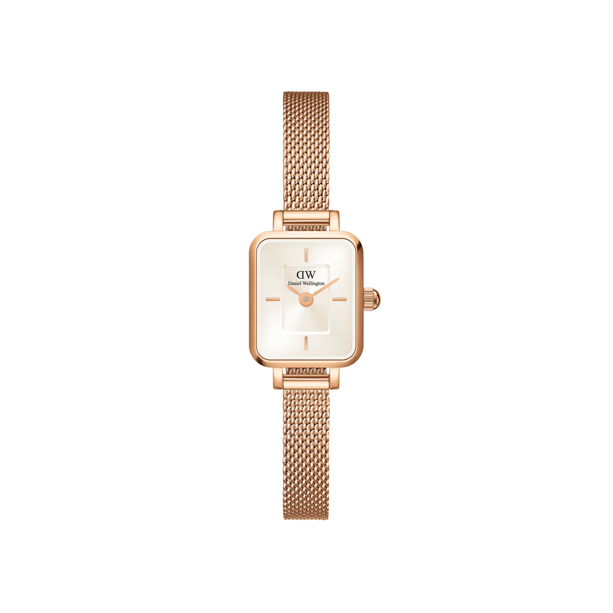 Quadro mini-champagne square dial watch for women | DW Quadro mini-champagne square dial watch for women | DW