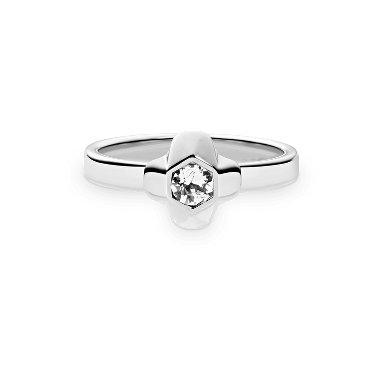 North Star Ring Small Lumine Silver