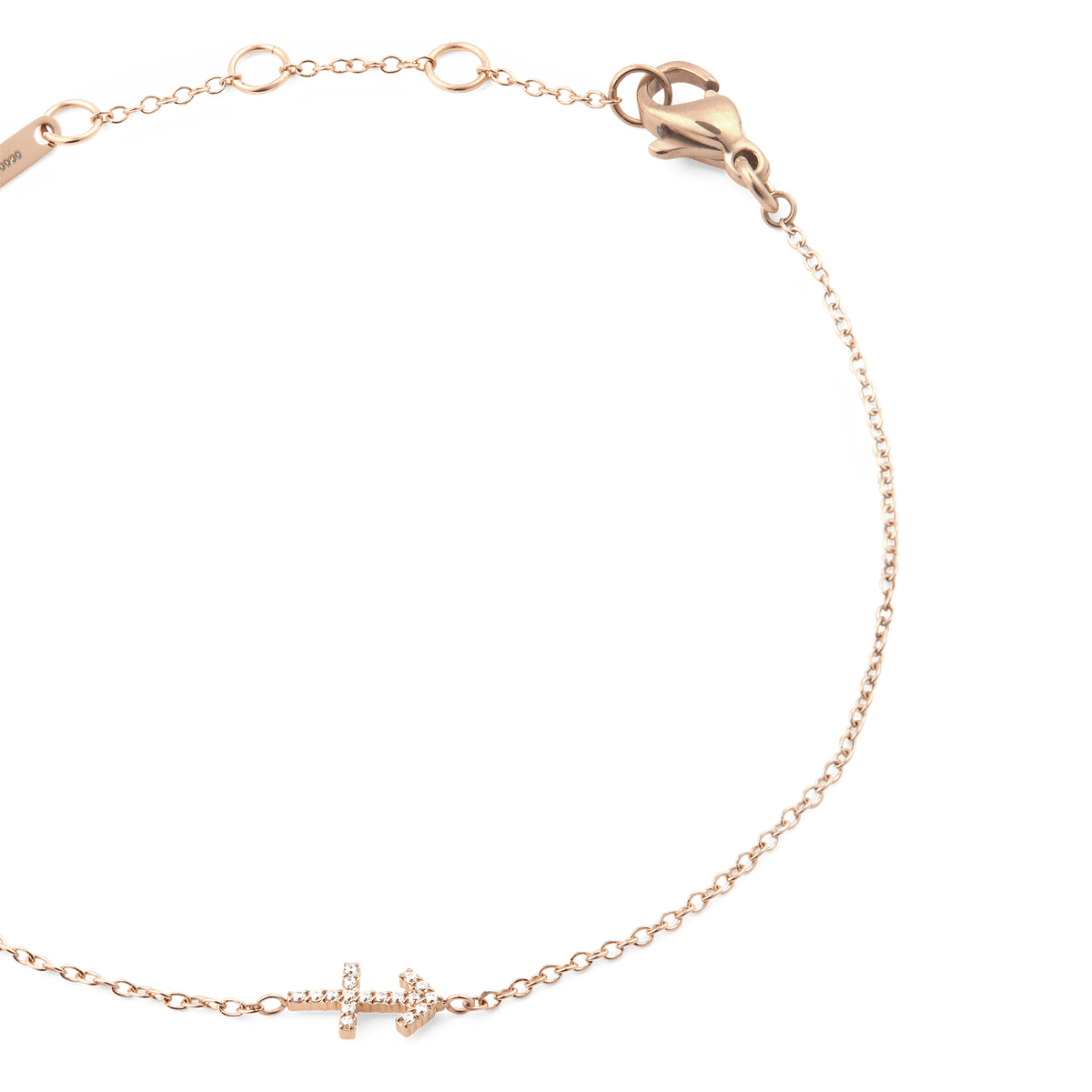 Crystal Zodiac Chain Bracelet Rose Gold