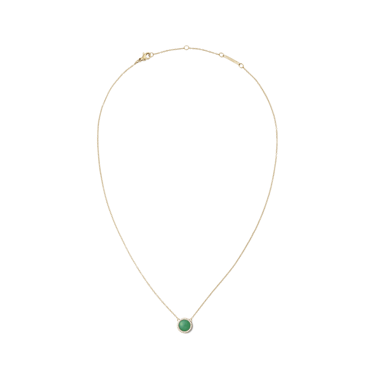Audrey Necklace Jade Gold