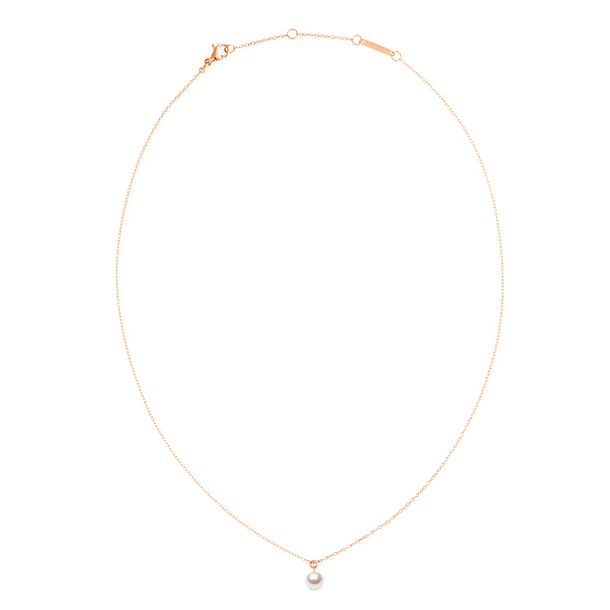 Pearl Necklace Rose Gold