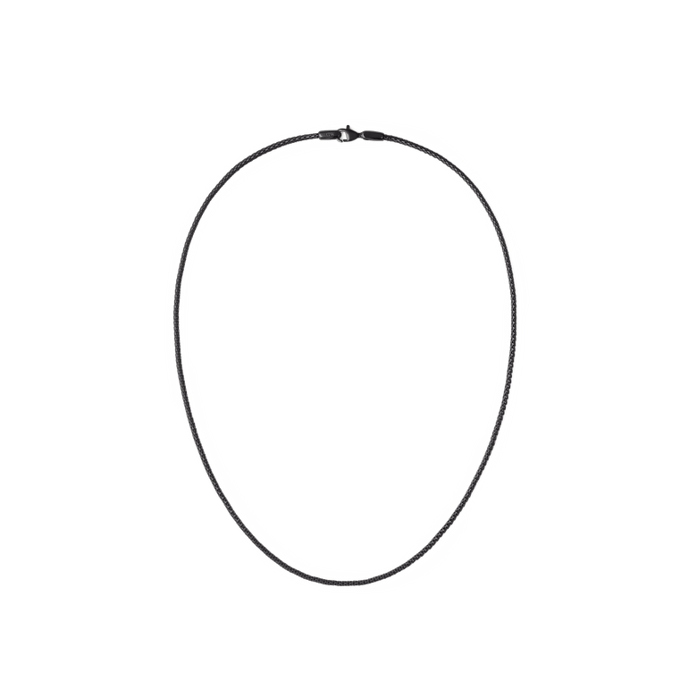 Tide Mesh Necklace Black 1.8