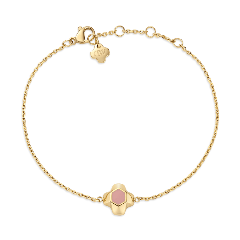 North Star Bracelet 1 Small Apricot Enamel Gold