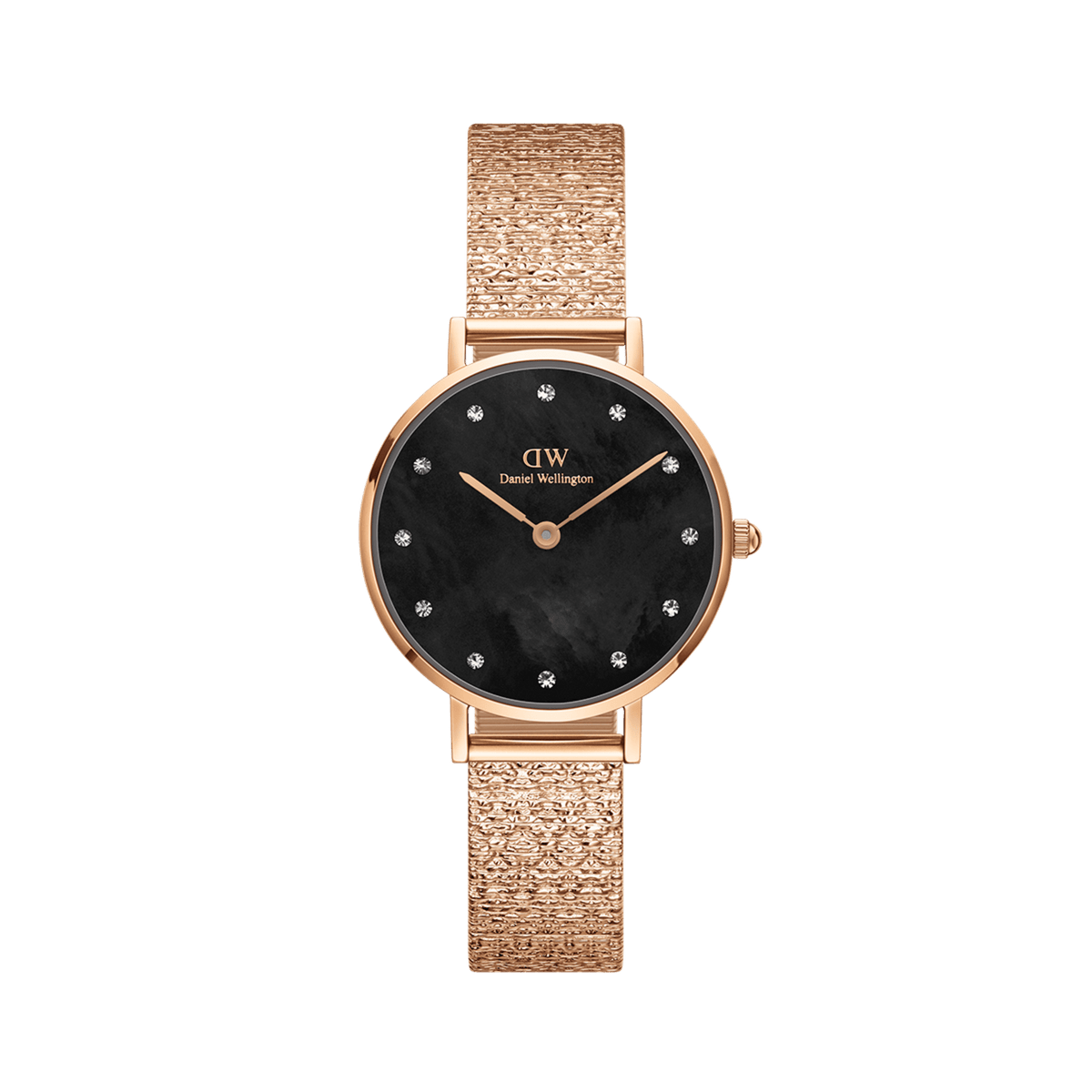 Petite Lumine Pressed Piano Black MoP Rose Gold