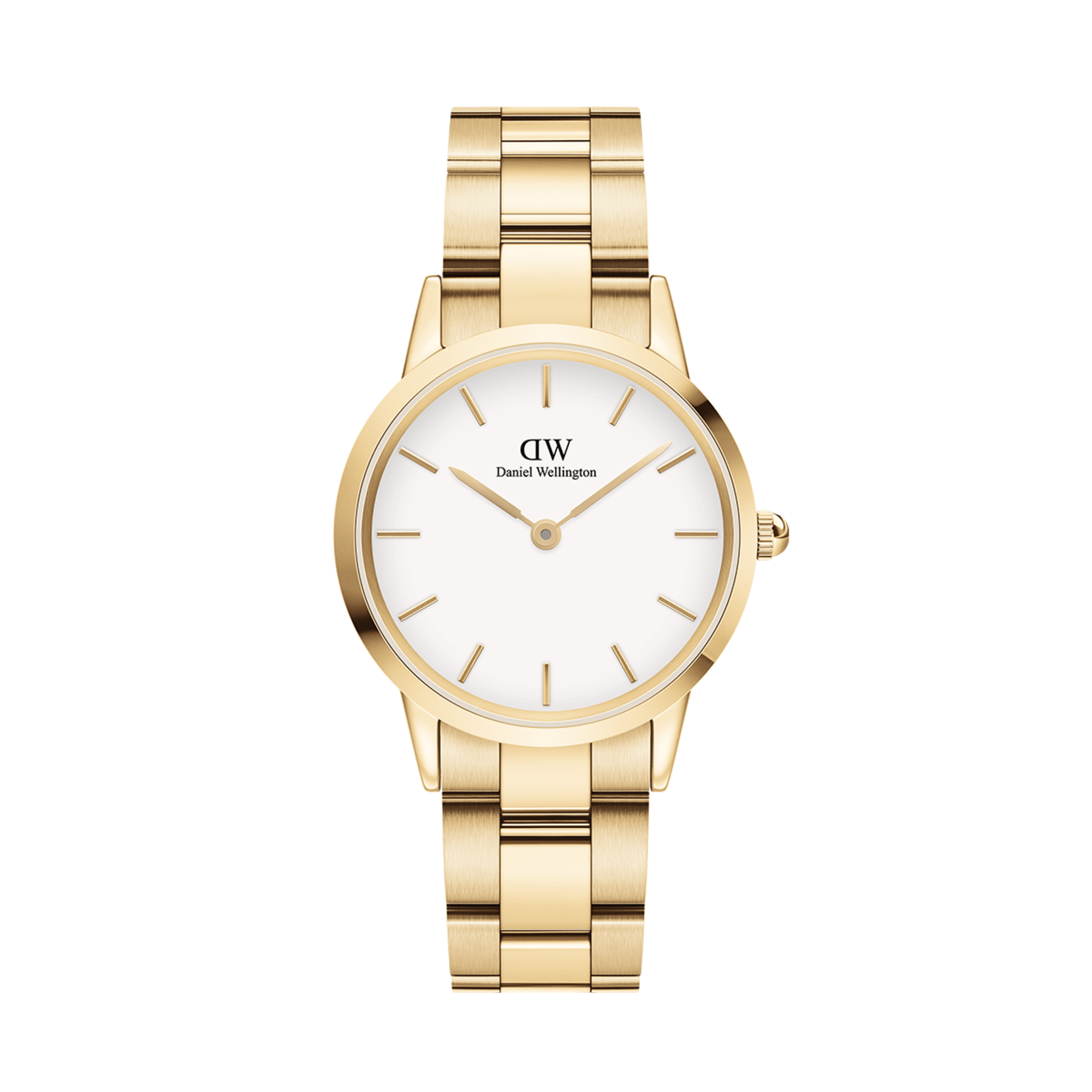 Iconic Link - Women's Watch Gold with White Dial | DW Iconic Link - Women's Watch Gold with White Dial | DW