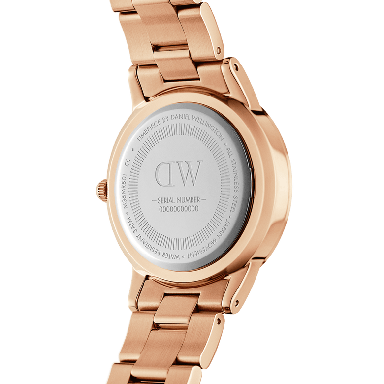 Iconic Link Black Rose Gold
