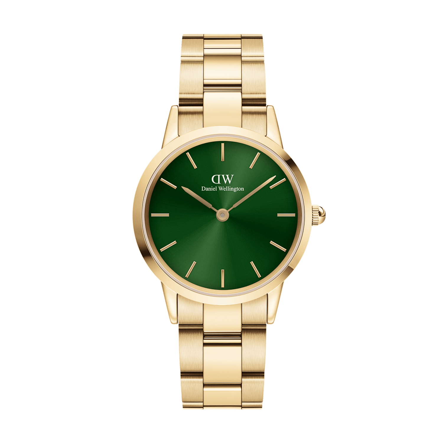 Iconic Link Emerald - Watch Gold with Green Dial | DW