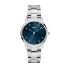 【ピーチ！】DW ICONIC LINK CERAMIC Iconic Link Arctic - Silver watch with blue dial 32mm | DW
