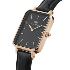 Quadro - Square watch in black for women | DW