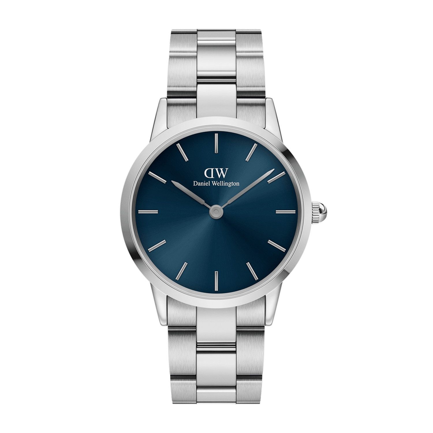 Iconic Link Arctic - Silver watch with blue dial 32mm | DW