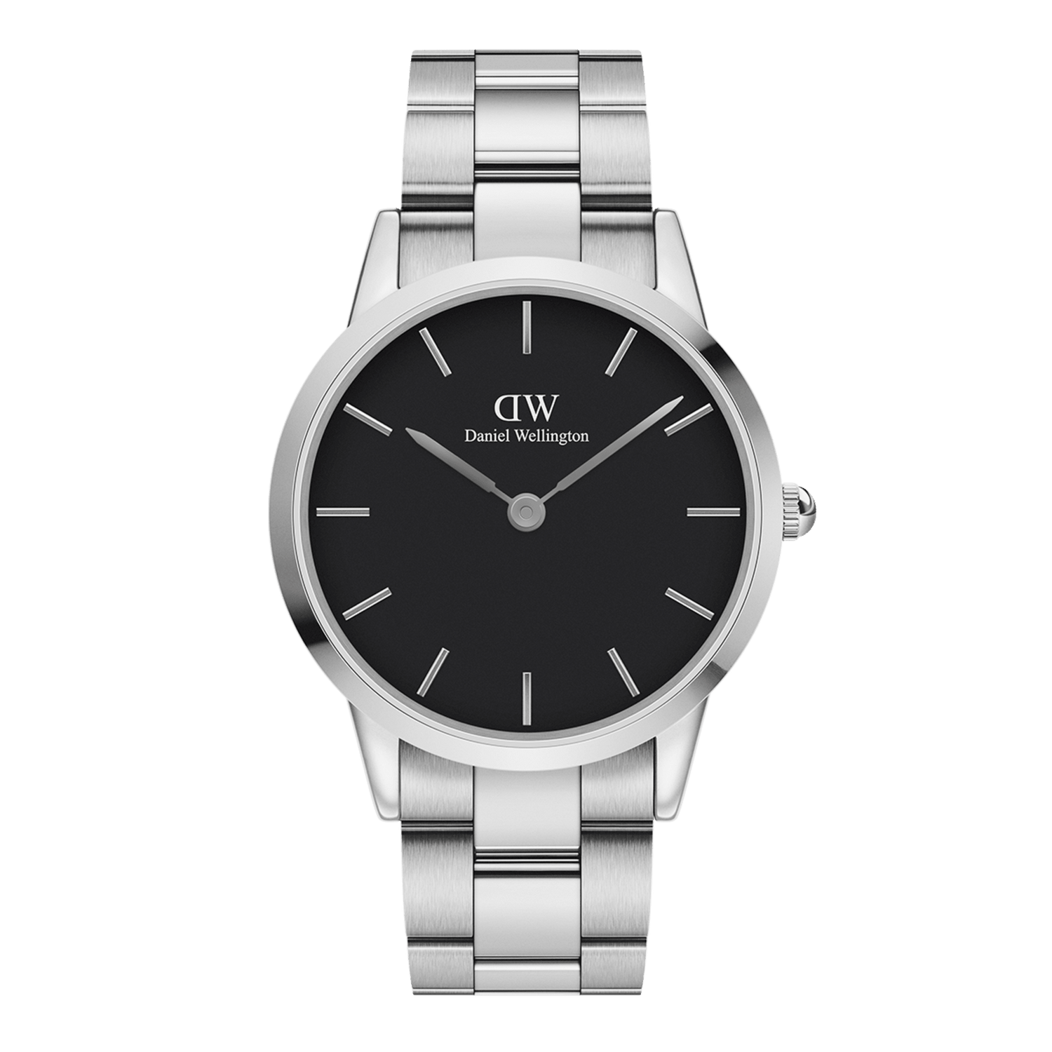 新品未使用⭐︎Daniel Wellington時計セット⭐︎シルバー&ブラック Iconic Link - Silver watch with Black dial 36mm | DW