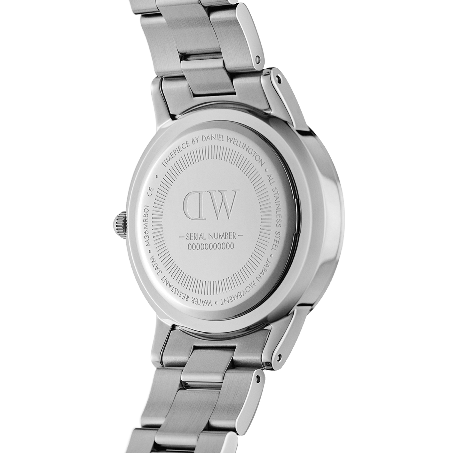 Iconic Link - Silver Watch with Pastel Pink Dial | DW Iconic Link - Silver Watch with Pastel Pink Dial | DW