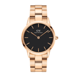 Iconic Link Black Rose Gold