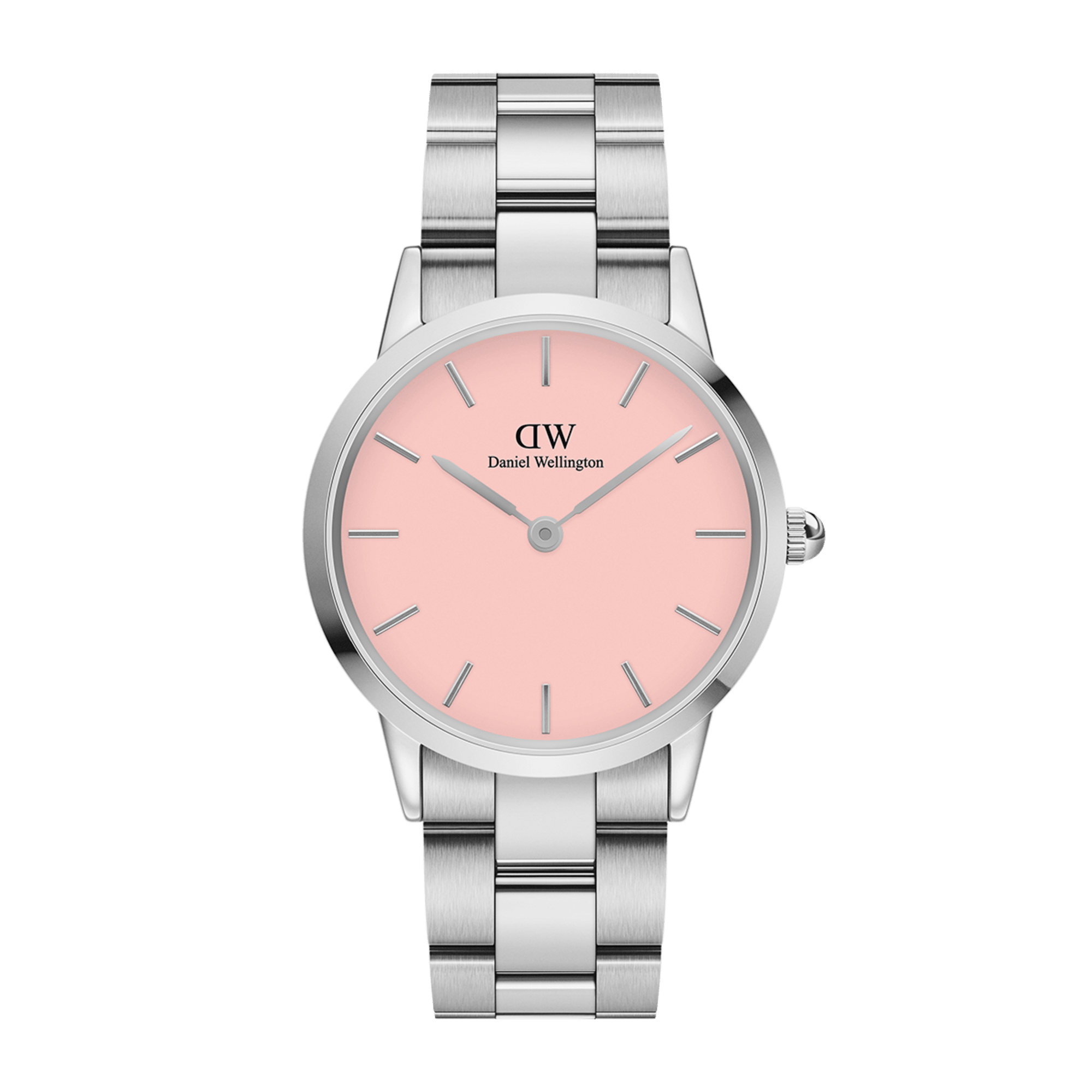 New orders David Wellington Pink and Navy Winchester Daniel Wellington Watch in Silver