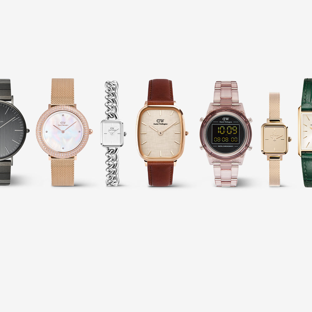Quadro Lumine - Watch with pink mother of pearl dial | DW