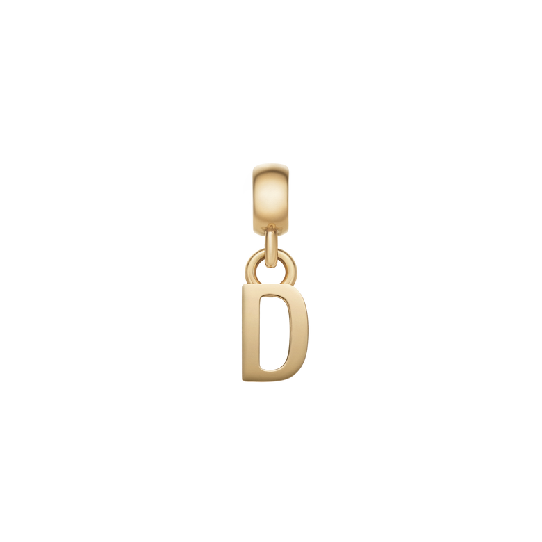 Letter Charm Gold