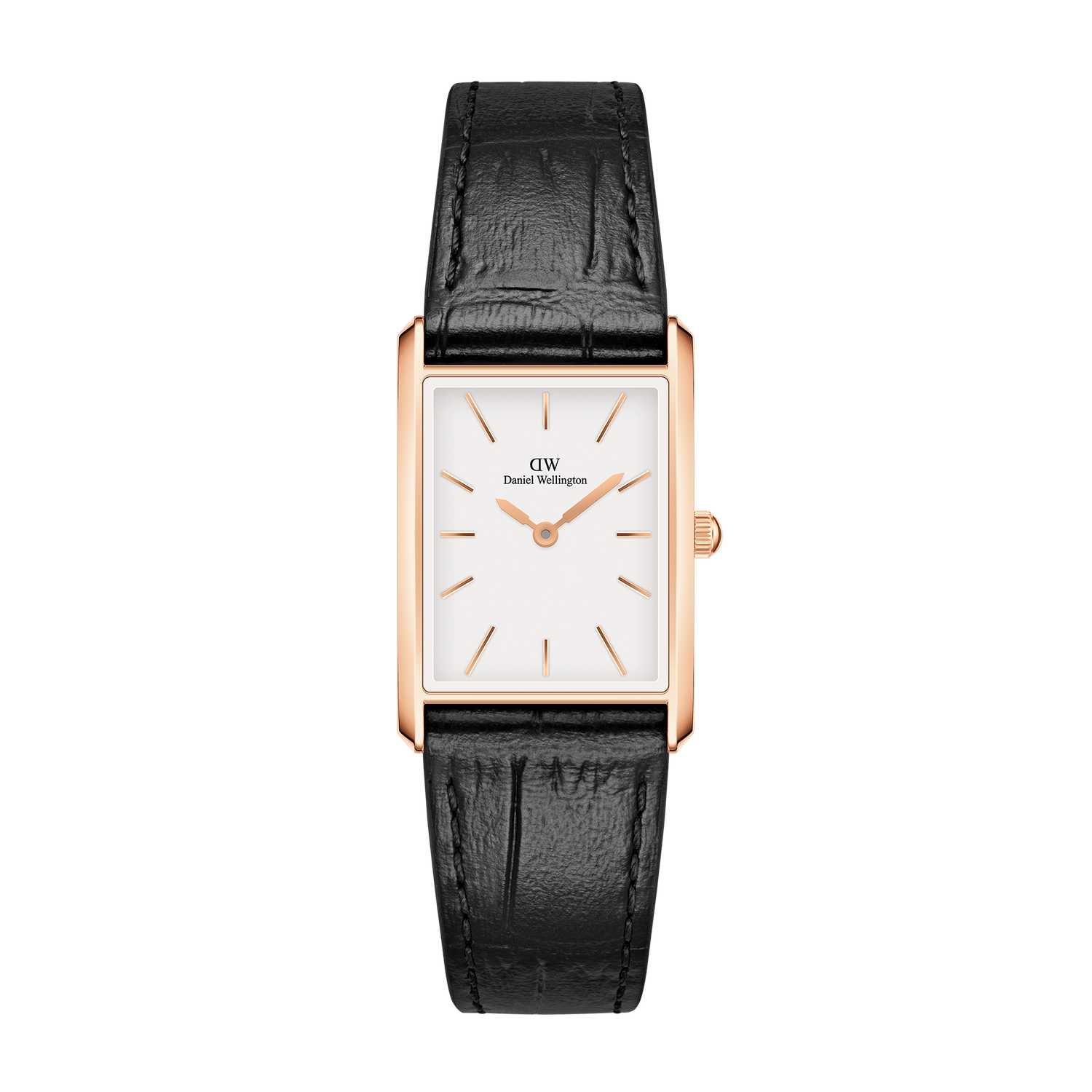 Bound Black Crocodile Rose Gold
