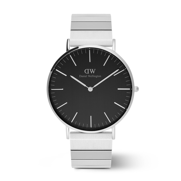 時計　DANIEL WELLINGTON Classic Piano Link Onyx Silver