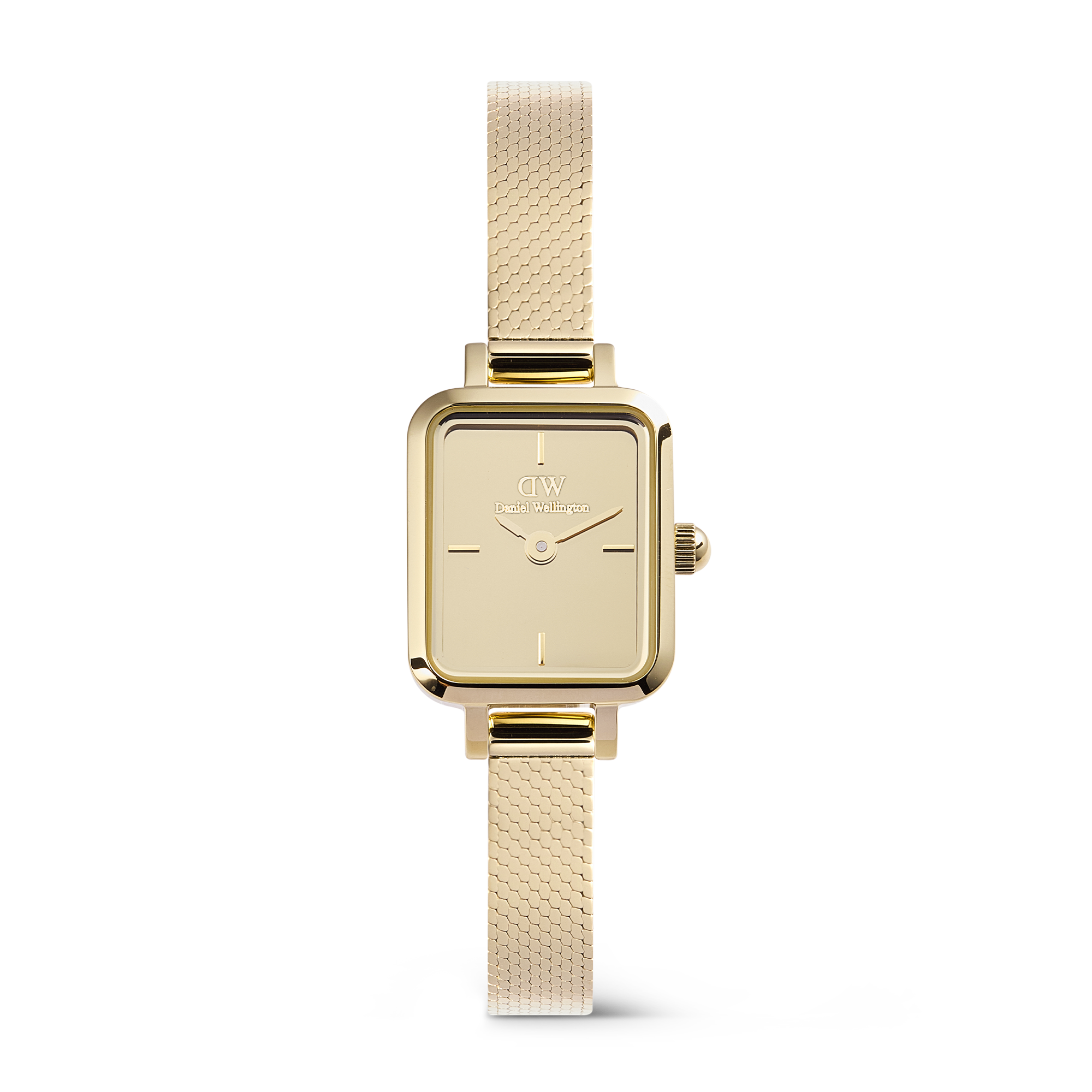 Daniel Wellington Quadro Mini ゴールド 美品 Quadro Mini Sheffield Gold