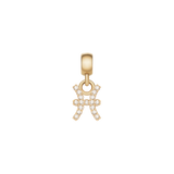 Crystal Zodiac Charm Gold