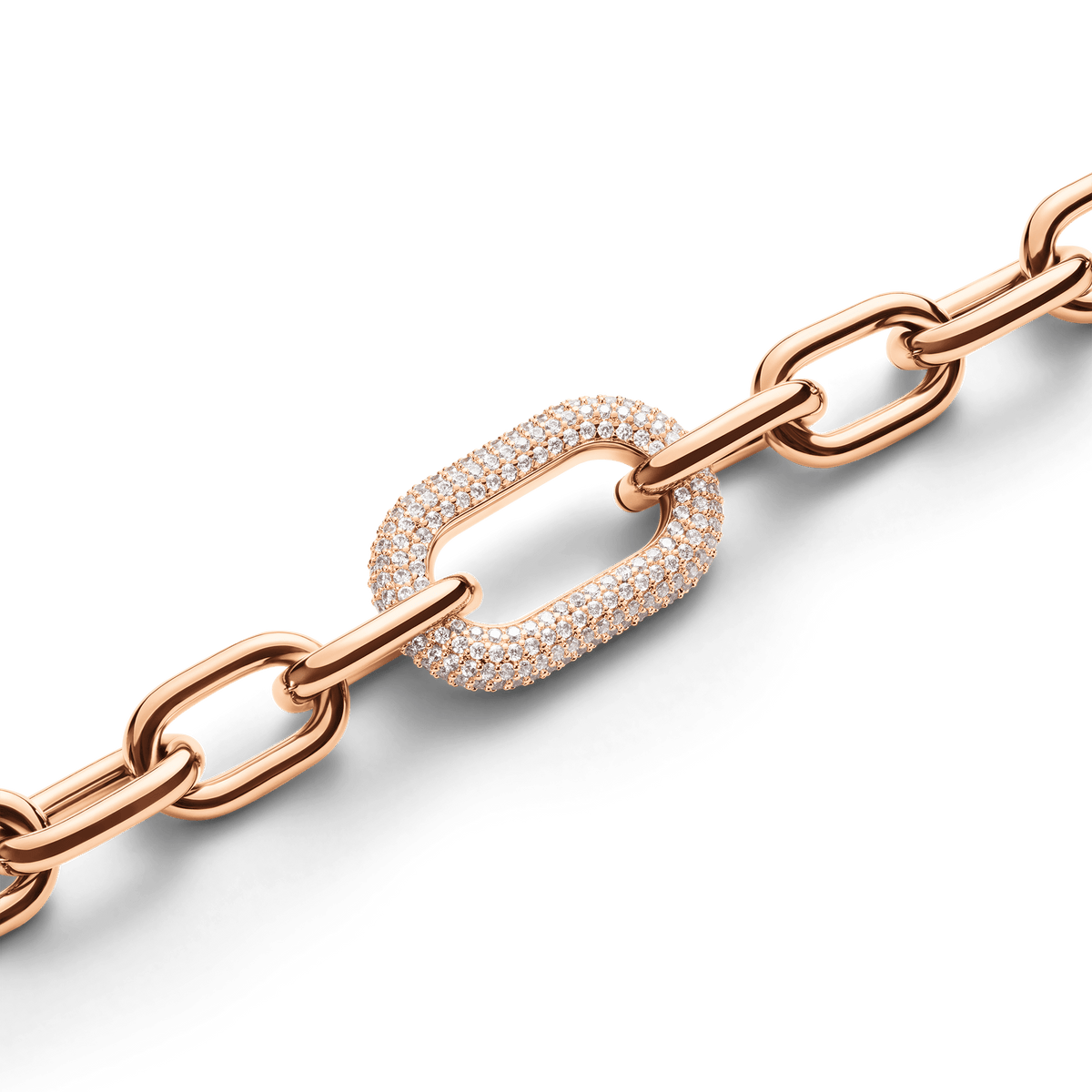 Crystal Link Necklace Rose Gold Crystal Link Necklace Rose Gold
