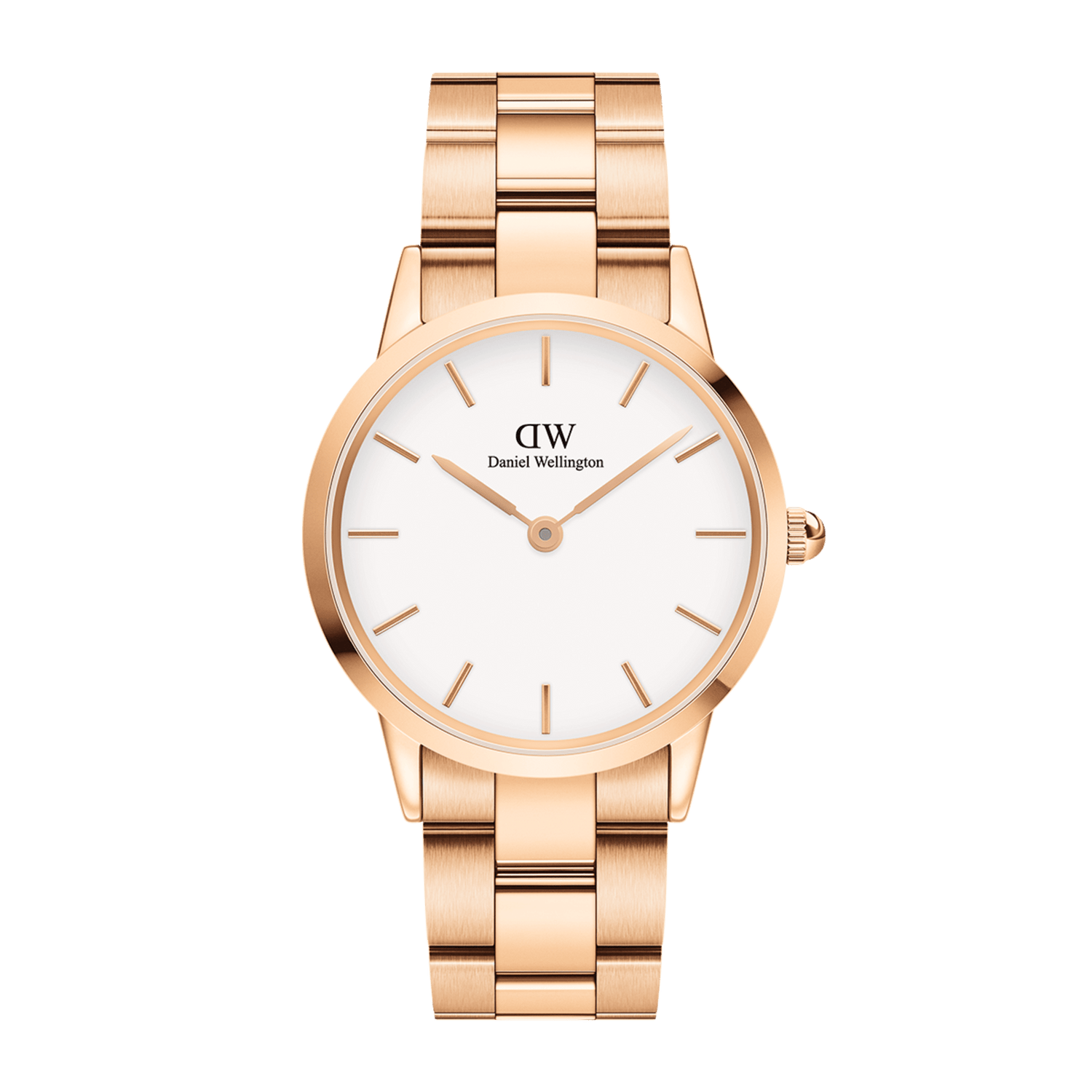 Iconic Link - Rose Gold watch with White dial 36mm | DW
