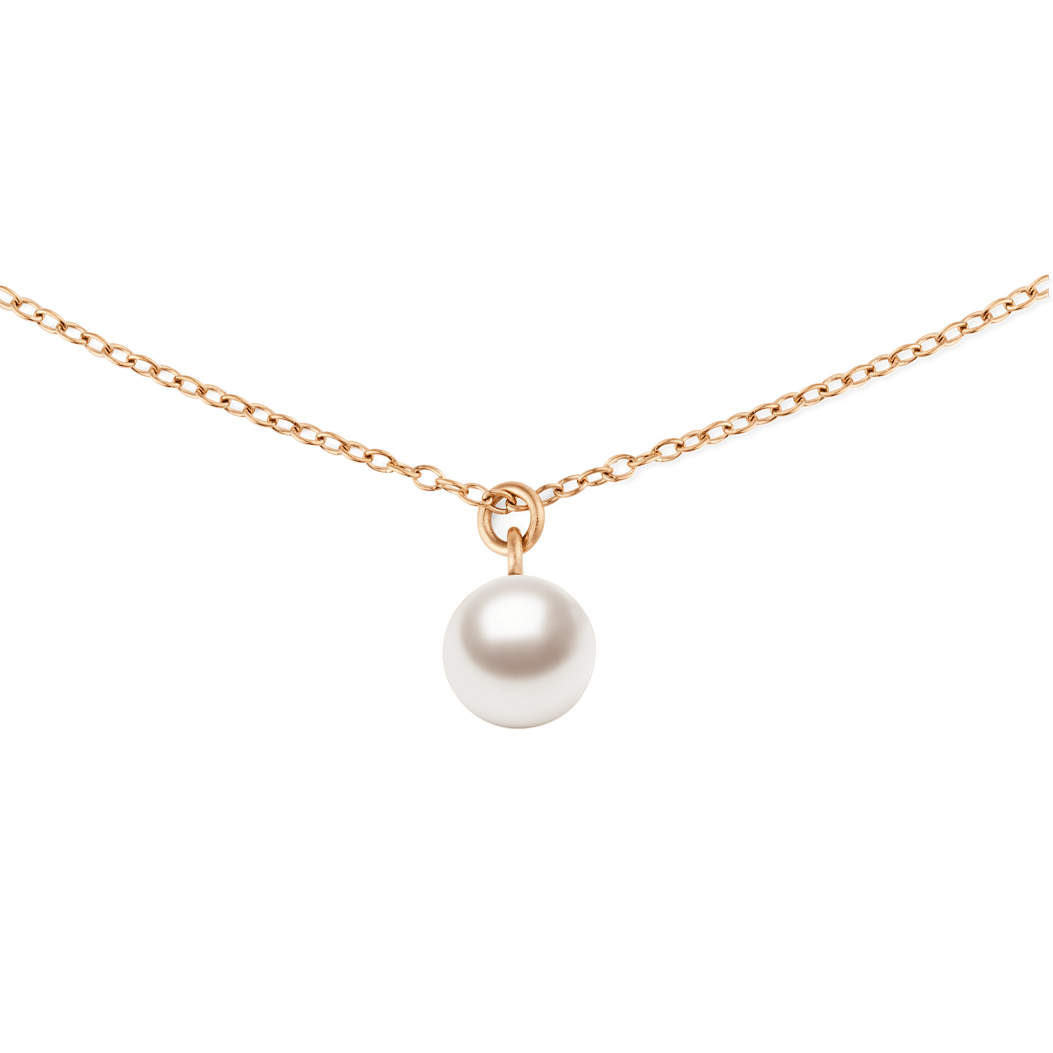 Pearl Necklace Rose Gold