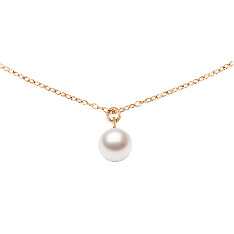 Pearl Necklace Rose Gold