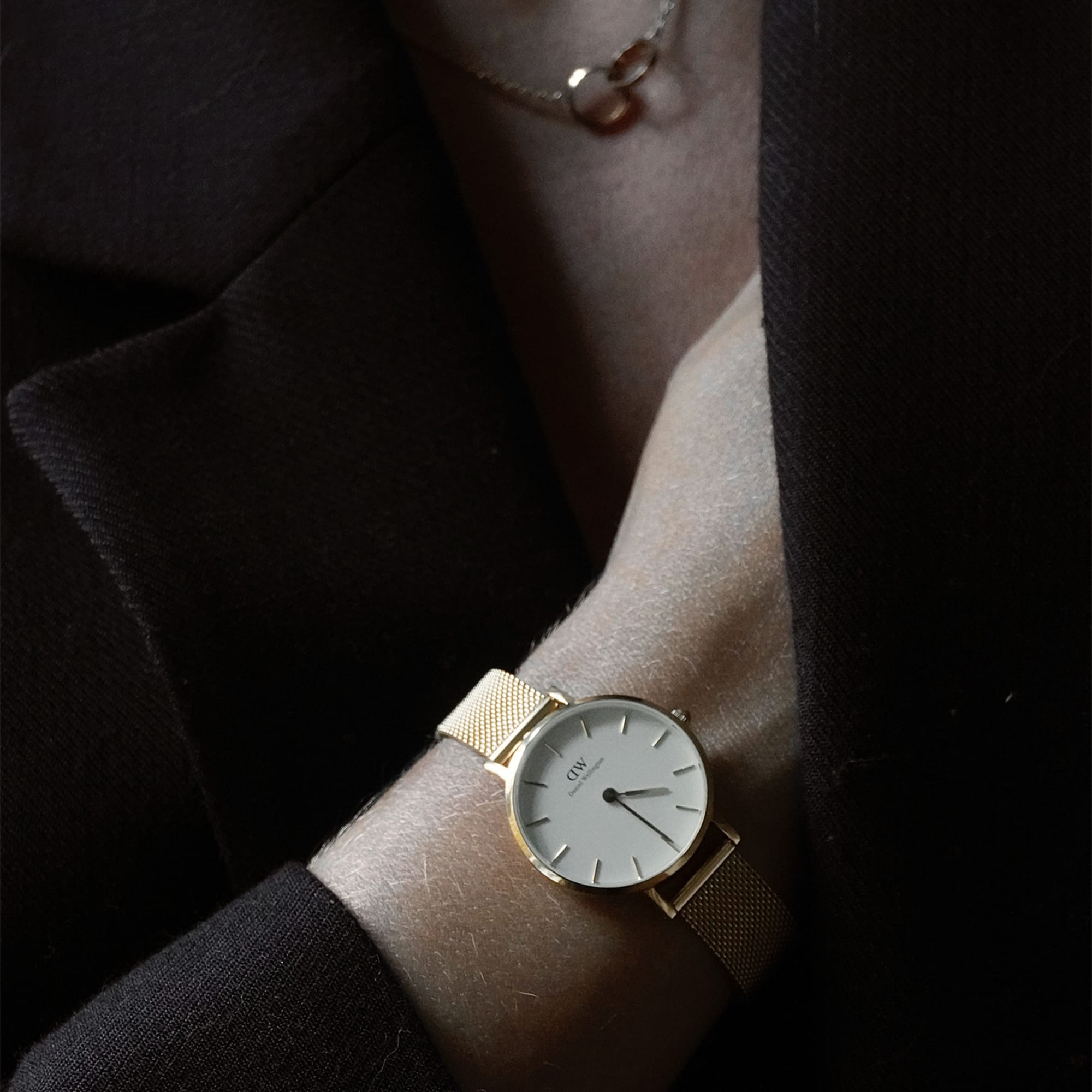 Petite Evergold – Gold & White in 36 mm | DW