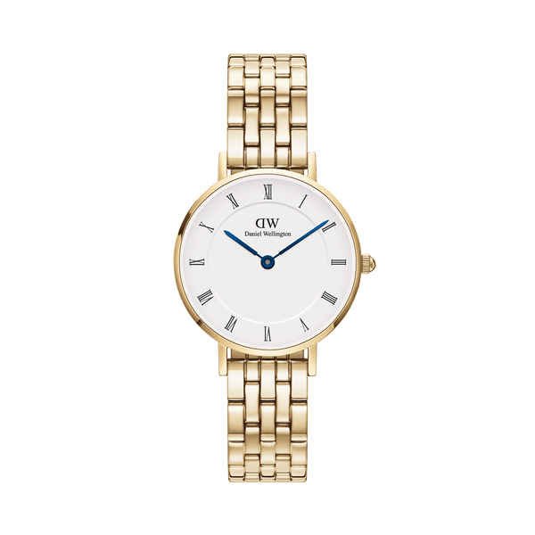Petite Roman Numerals 5-Link Gold Petite Roman Numerals 5-Link Gold