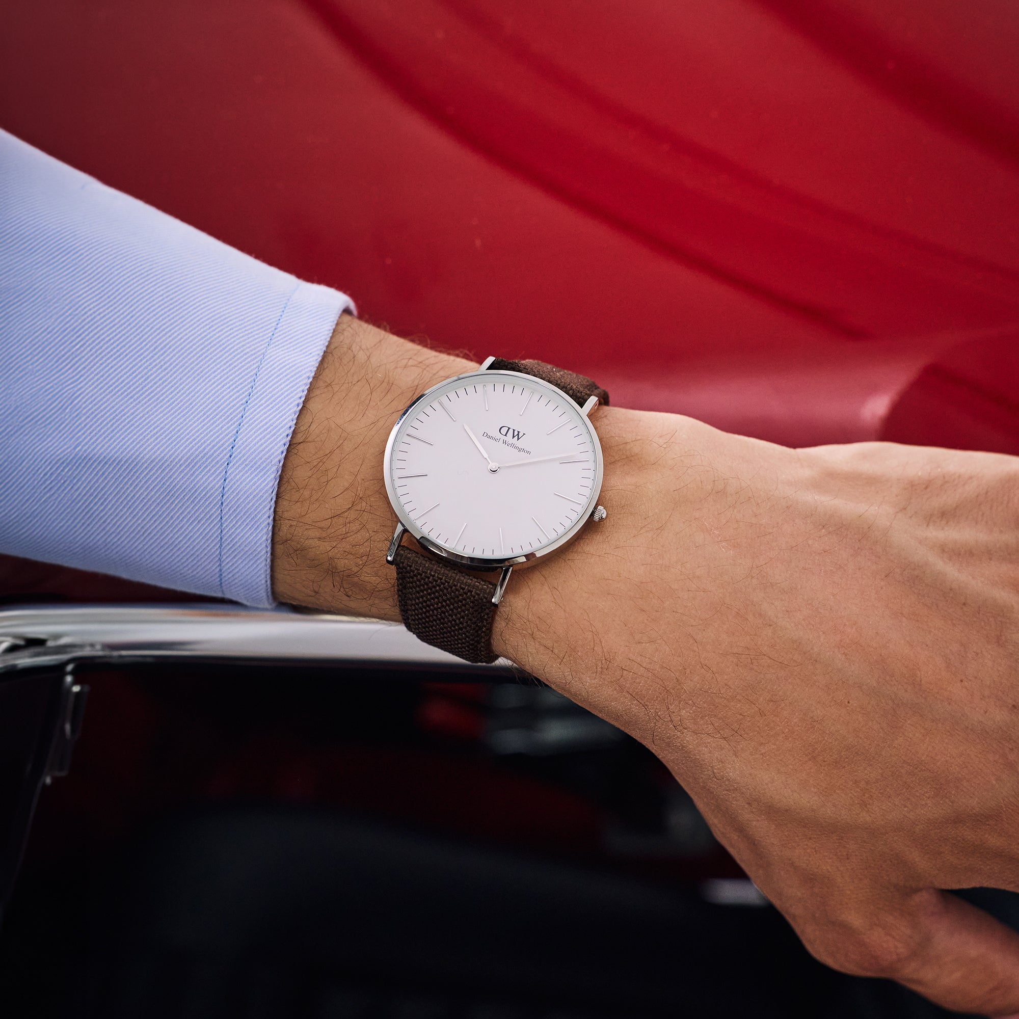 時計 Daniel Wellington Bristol - Rose Gold watch with white dial for men | DW