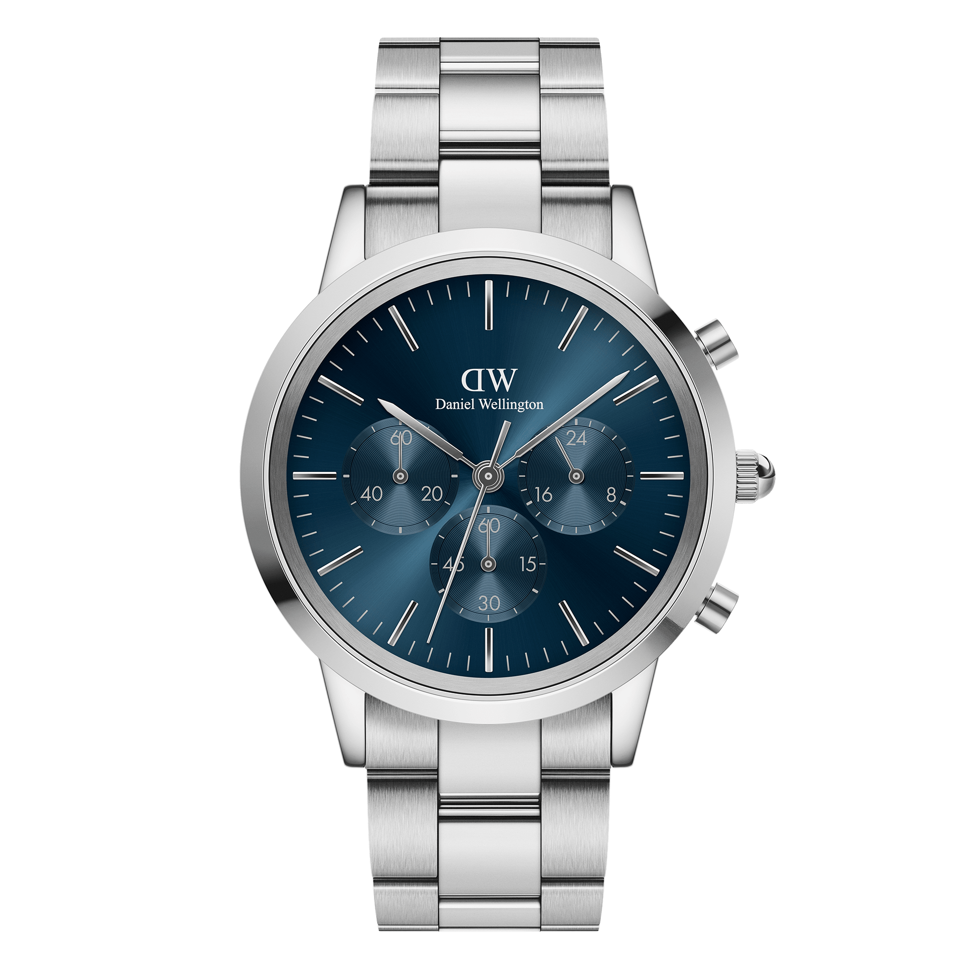 Daniel Wellington Iconic Link Arctic 36 Orologio Uomo DW00100458 - Cassa 36mm, Bracciale In Acciaio