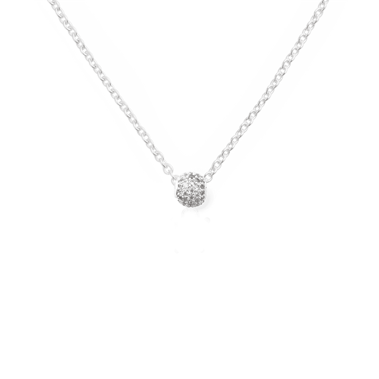 Pavé Orb White Crystal Charm