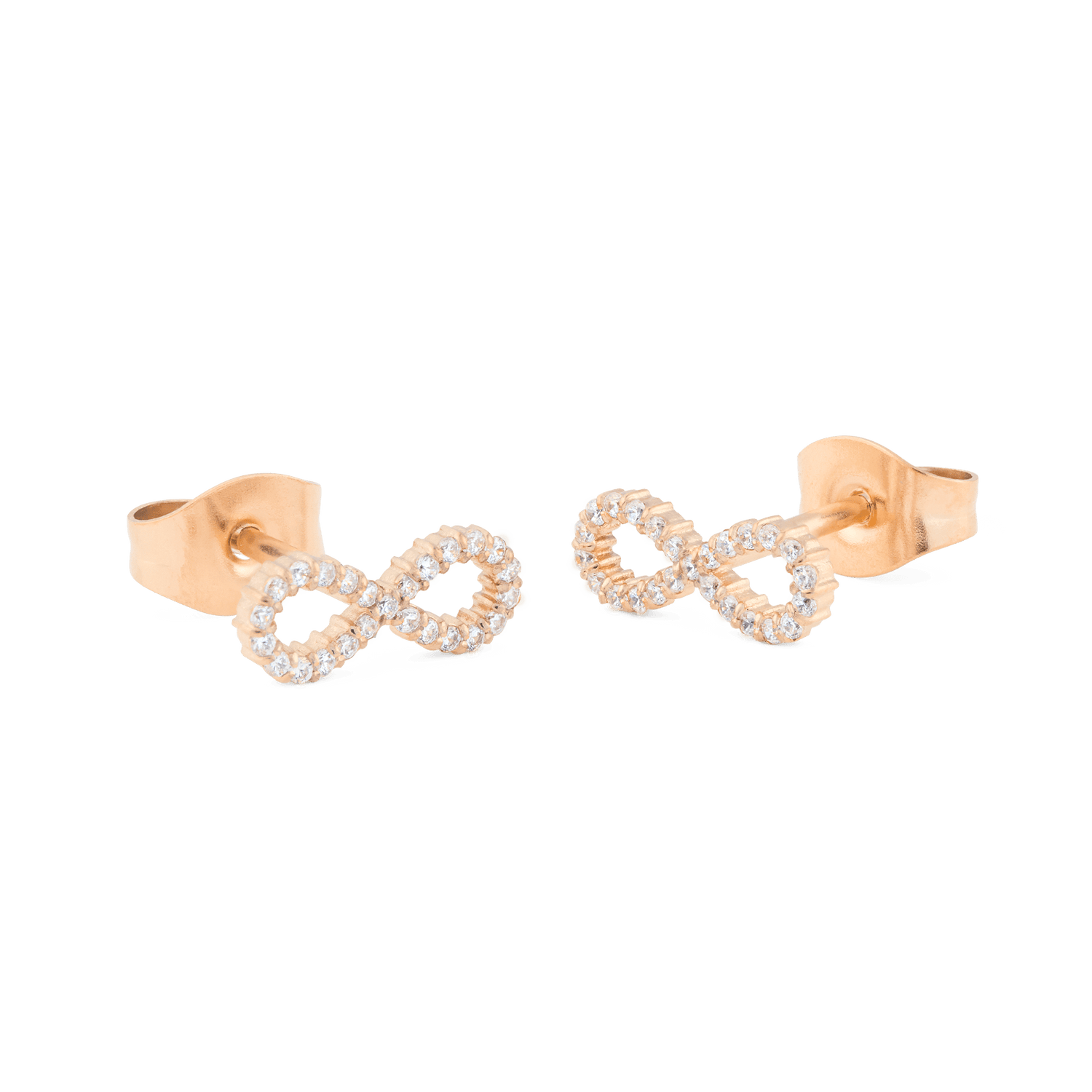 Mirelle Infinity Earrings Rose Gold