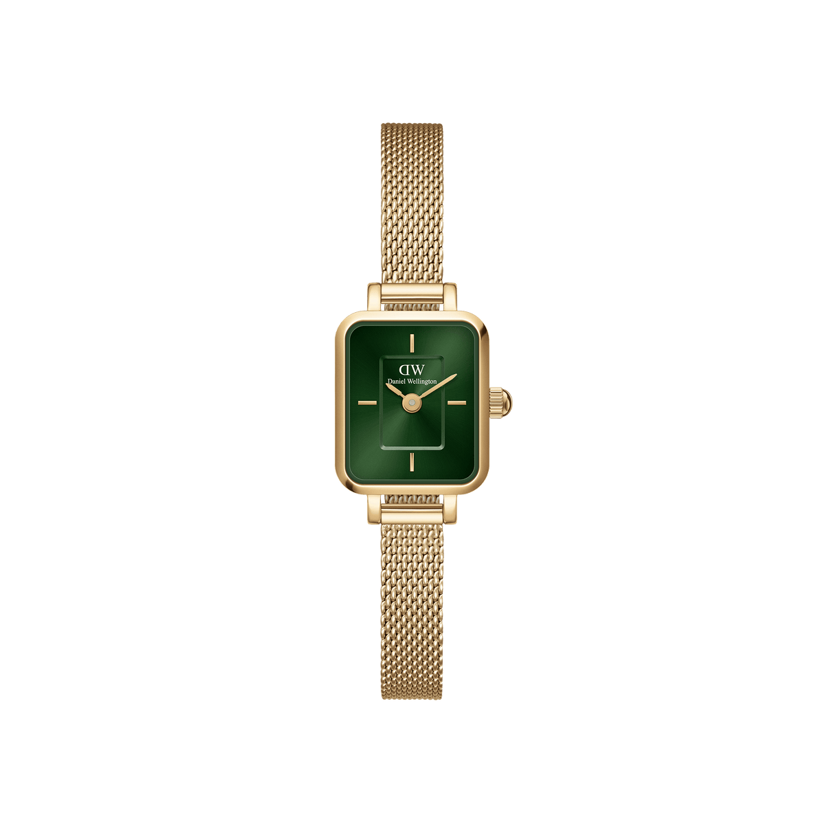 Quadro mini-emerald square dial watch for women | DW Quadro mini-emerald square dial watch for women | DW