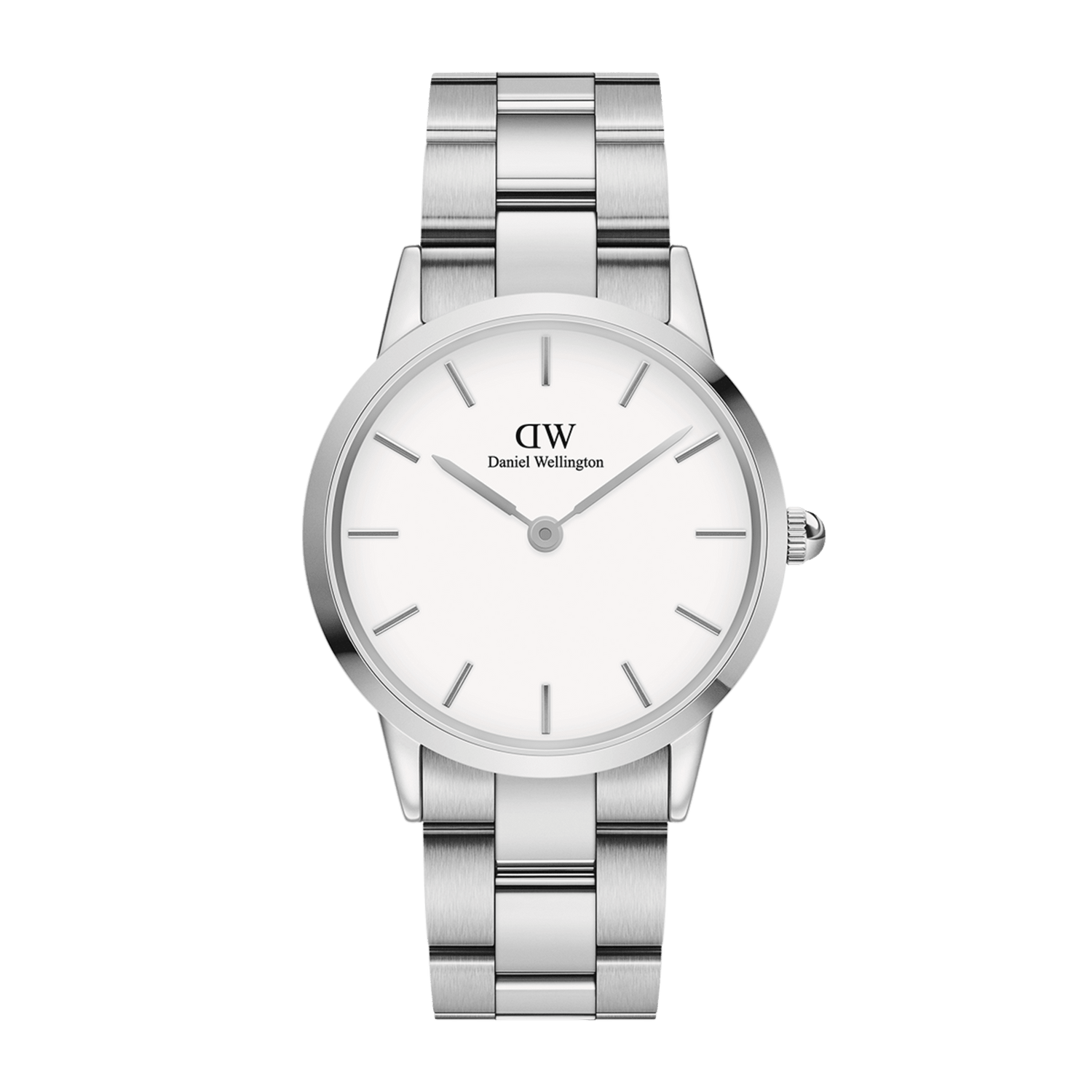 Iconic Link - Silver watch with White dial 36mm | DW Iconic Link - Silver watch with White dial 36mm | DW