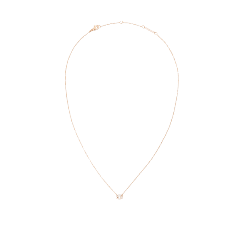 Crystal Zodiac Chain Necklace Rose Gold